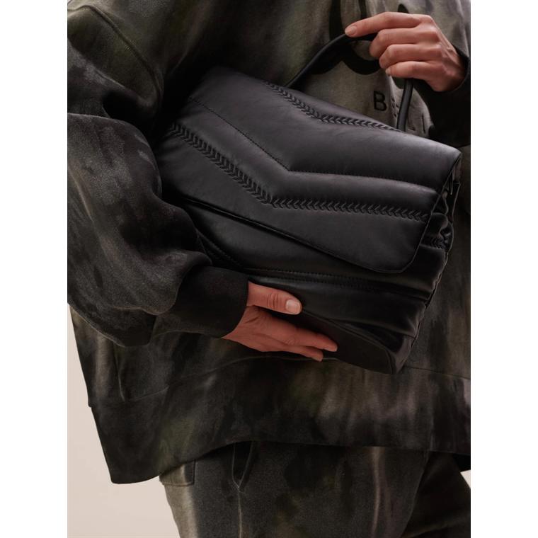 Lala Berlin Handbag Nynke, Black Quilted PU